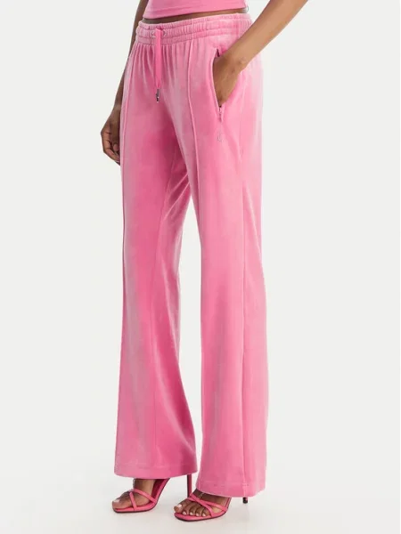 Juicy Couture Sportinės kelnės Tina Straight Leg rožinė
