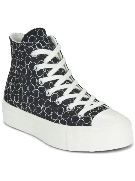 Členkové topánky Converse čierna