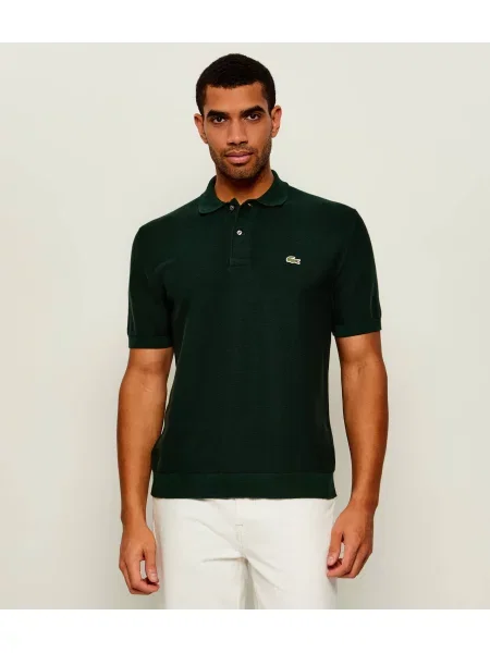 Tricou polo Lacoste clasic verde