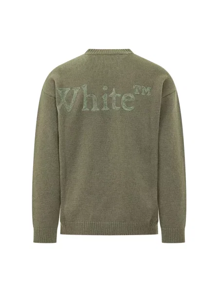 Sweter Off-white z długim rękawem biały
