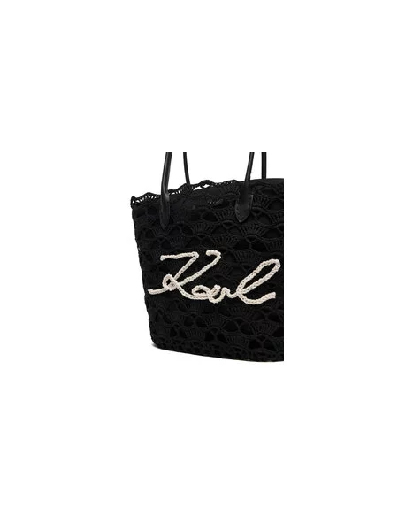 KARL LAGERFELD Ročna torba črna