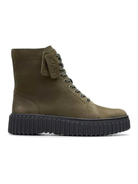 Botki Clarks zielone
