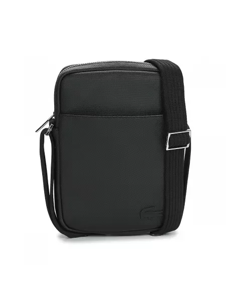 Klasična crossbody torba Lacoste črna