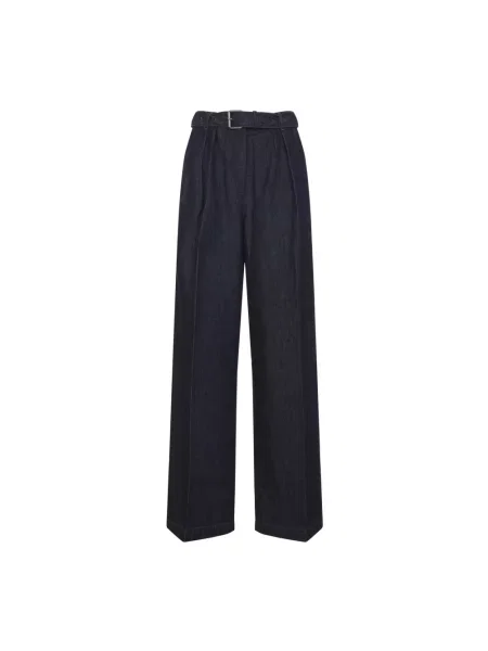 Spodnie Dries Van Noten niebieskie