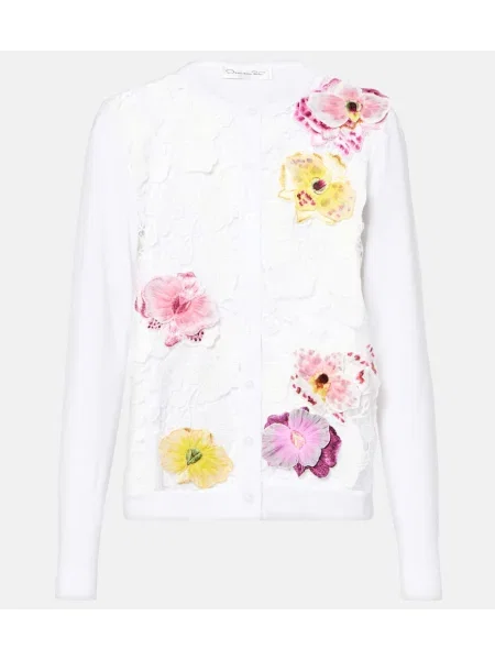 Cardigan Oscar De La Renta cu model floral