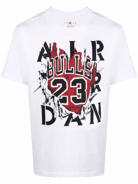 Tricou Jordan cu imagine alb