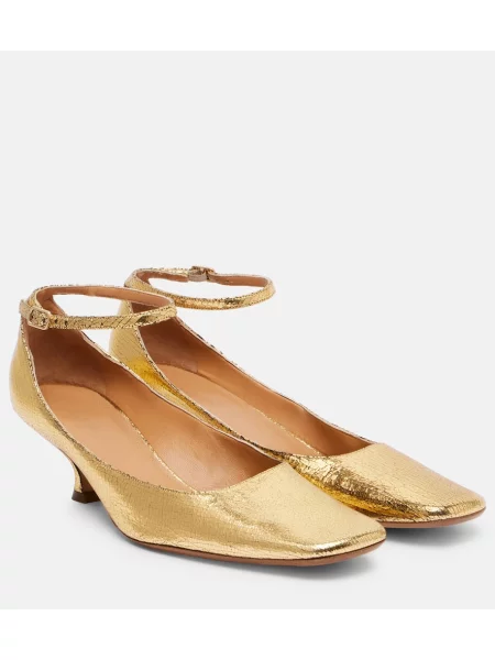 Usnjene salonarji Calvin Klein Collection zlata