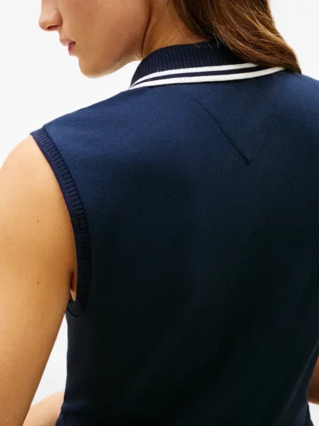 Rochie midi Tommy Hilfiger fără mâneci albastru