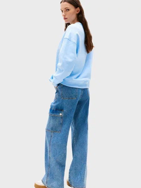 Свитшот Tommy Jeans голубой