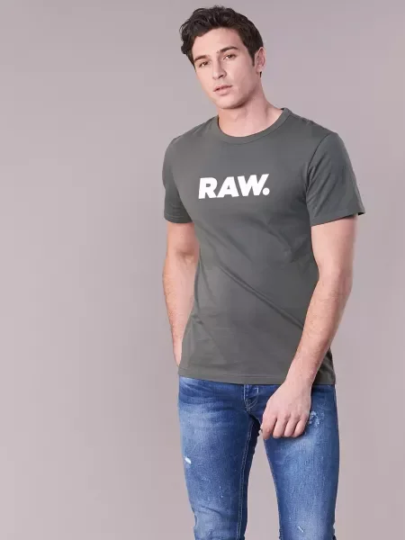 Tričko G-star Raw sivá