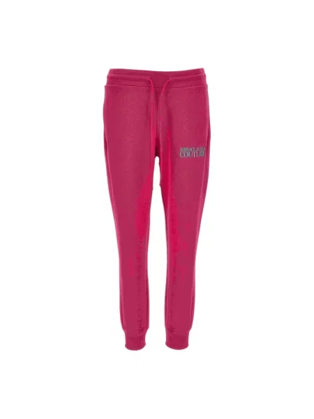 Spodnie Versace Jeans Couture różowe