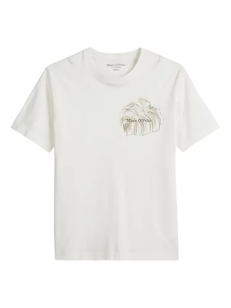 Tricou polo Marc O'polo cu imagine alb