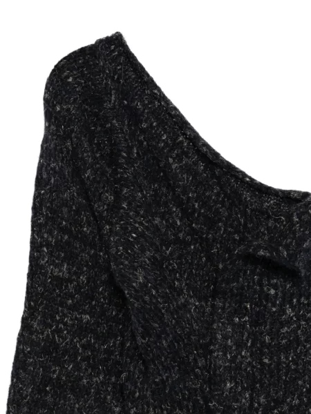 Pulover Rundholz melange asimetric negru