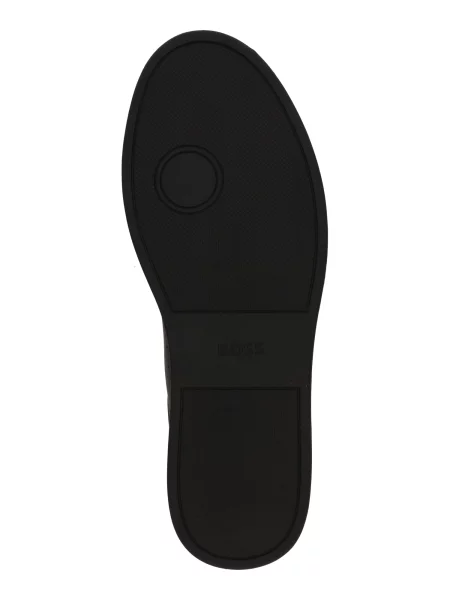 Sneakerși Boss din piele negru