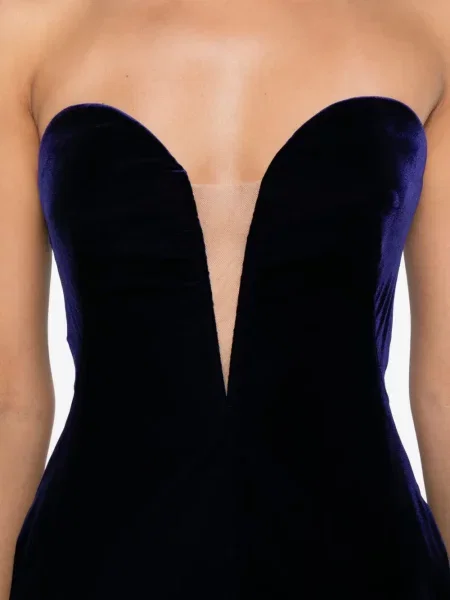 Rochie Tom Ford de catifea de costum albastru