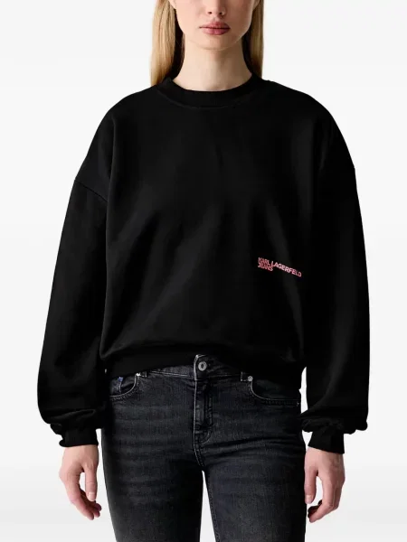 Hanorac Karl Lagerfeld Jeans cu imagine negru