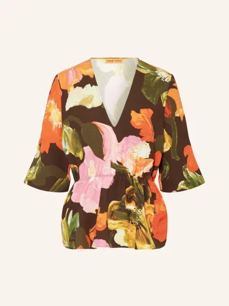 Stine Goya Bluzka Naica braun czarna