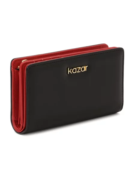 Portfel Kazar skórzany czarny