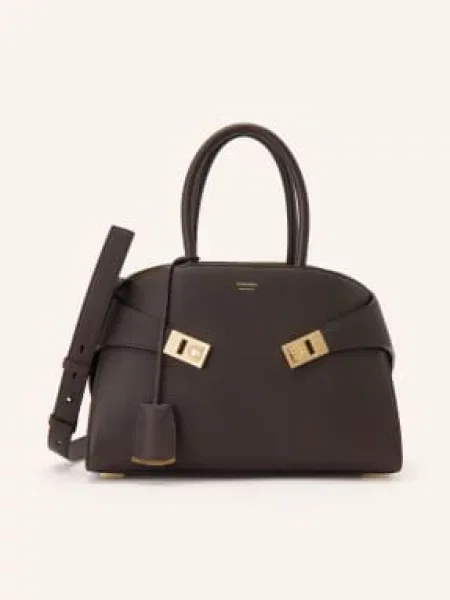 Ferragamo Kabelka Hug tmavě / zlatá hnědá