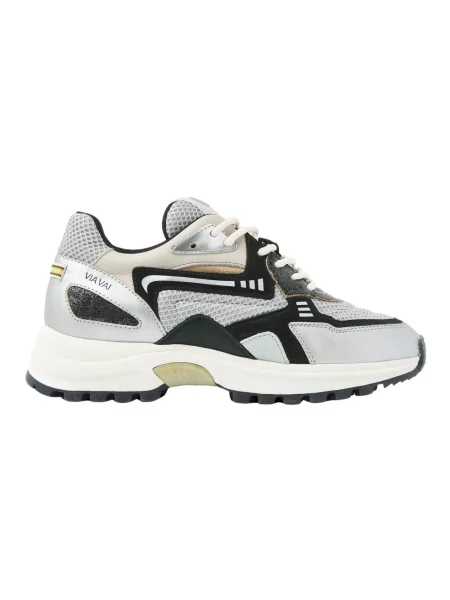 Sneakersy Via Vai skórzane szare