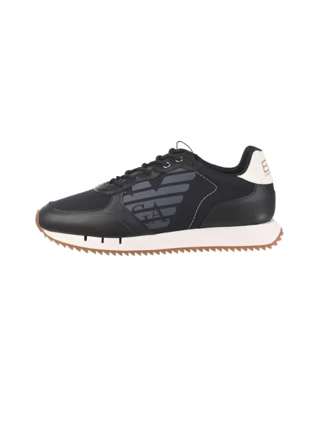 Sneakersy Emporio Armani Ea7 skórzane niebieskie