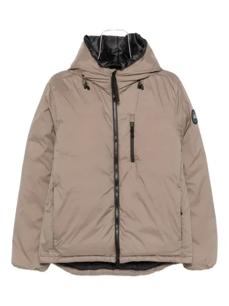 Geacă Canada Goose cu glugă maro