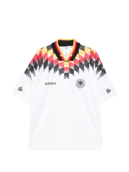 Tricou Adidas cu imagine cu decolteu în V alb