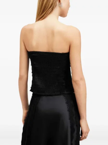 Top Allsaints din satin negru