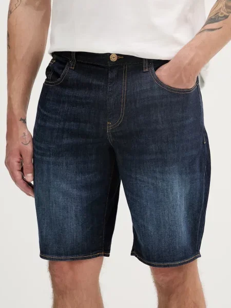 Къс дънкови шорти Armani Exchange синьо