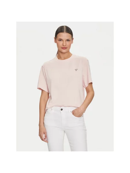 Guess Jeans Футболка Regular Fit рожевий