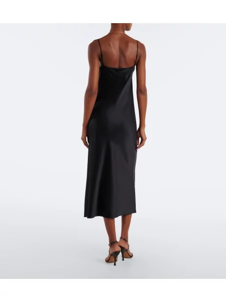 Rochie midi Joseph din satin negru