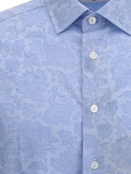 Πουκάμισο Etro με σχέδιο paisley μπλε