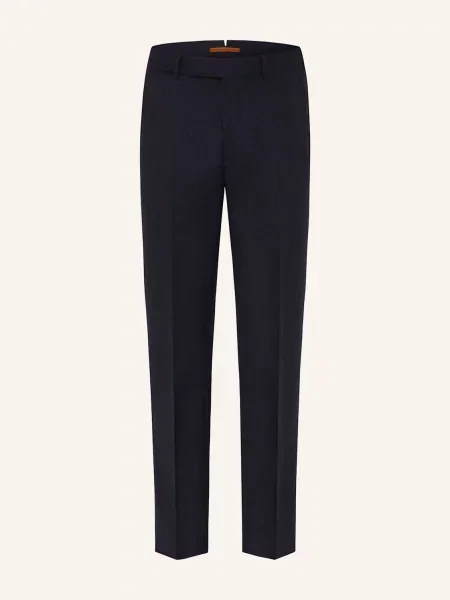 Zegna Spodnie Slim Fit blau granatowe