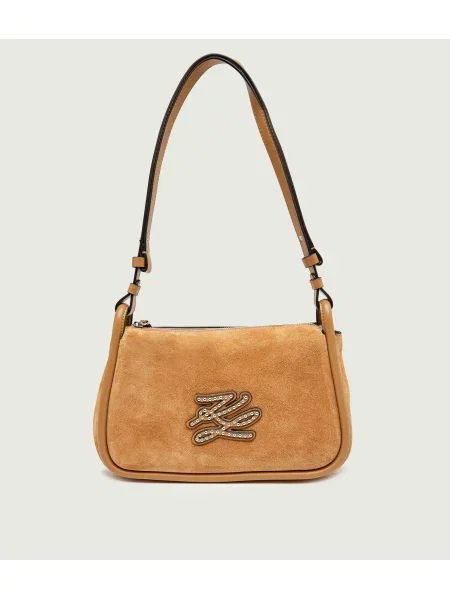 Karl Lagerfeld geantă crossbody pentru femei K/AUTOGRAPH bej