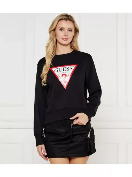 GUESS Hanorac negru