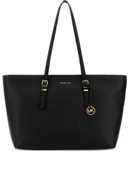 Malé baleríny Michael Michael Kors s potiskem s otevřenou patou černé