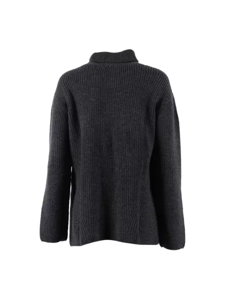 Sweter z golfem Parosh wełniany szary
