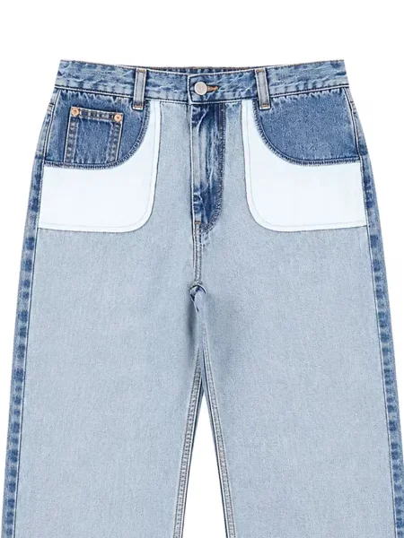 Gyerek egyenes szárú farmernadrág Mm6 Maison Margiela kék