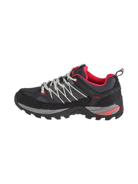 Trekové boty CMP Rigel Low Wp antracite/off white modré
