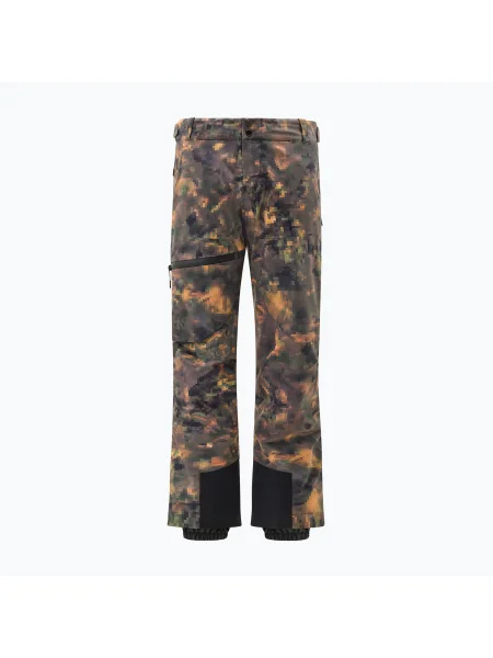 Lyžařské kalhoty Descente Light Insulated coated leaves hnědé