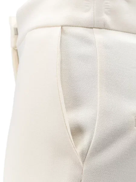 Pantaloni Actualee evazate alb