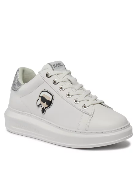 Αθλητικά KARL LAGERFELD White Lthr w/Silver λευκό