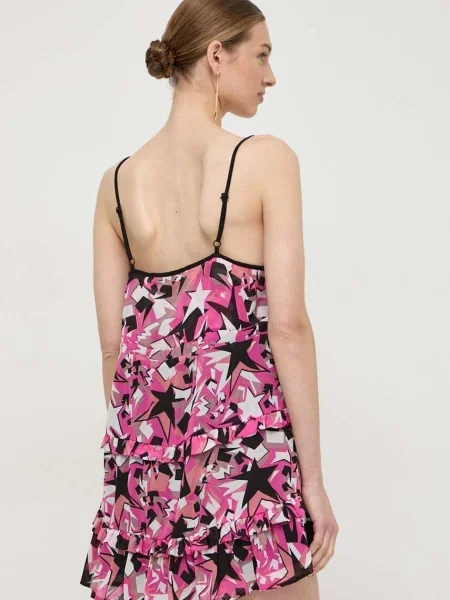 Šaty Silvian Heach mini oversize růžová