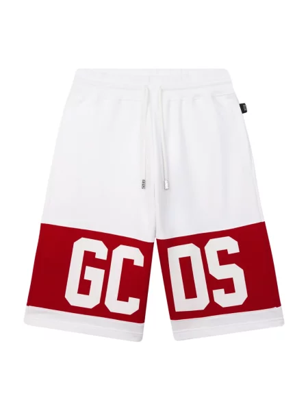 Szorty Gcds z logo białe