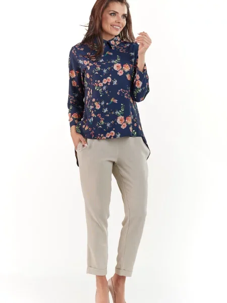 Bluzka Awama niebieska