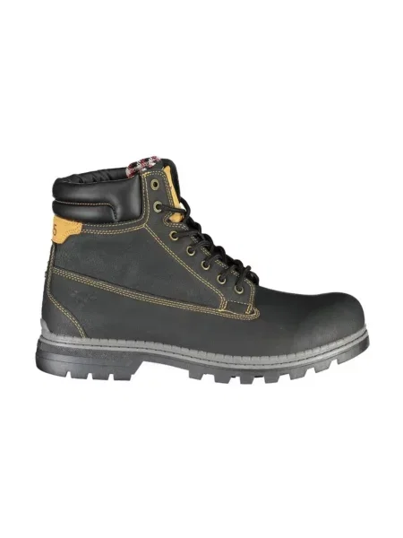 Buty do kostki Carrera o krotszym kroju eleganckie skórzane czarne