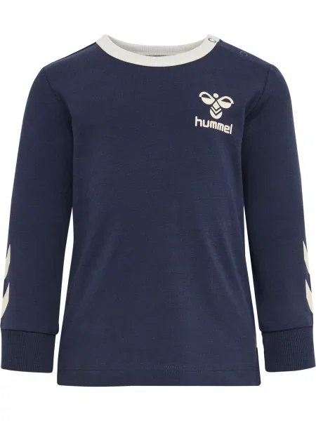 T-shirt z długim rękawem dla chłopca Hummel Maule niebieska