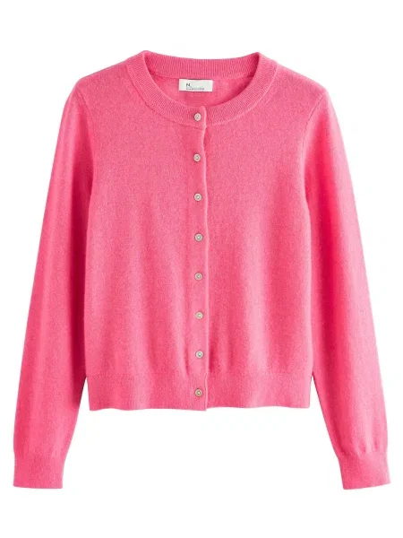 Next Geacă tricotată roz