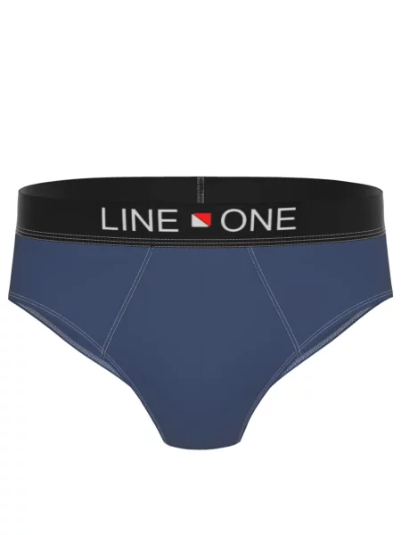 Line One Slipy Herren Slips aus Baumwolle džínovina modrá