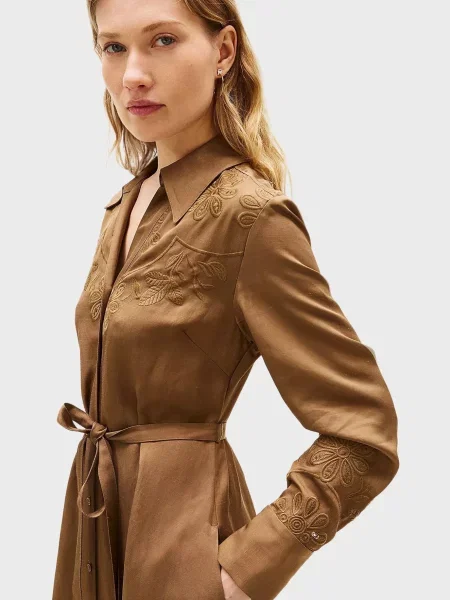 Вишита сукня Tommy Hilfiger коричнева